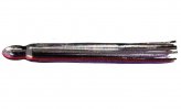 Lure Skirt 17″ Black/Purple with Red Vein, Laser