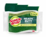 Sponge Set, Scrub Heavy Duty Scotch-Brite 3 Pack