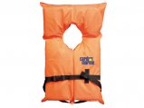 Life Vest, Yoke Adult OverSz Orange Type:II US Coast Guard