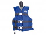 Life Vest, All-Purpose Child 30-50Lb Blue Type:III US Coast Guard