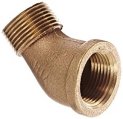 Elbow, Brass 1″ Male Female 45º Tapered