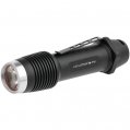 Flashlight, LED F1R Black Rechargeable