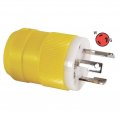 Plug, 125V 30A Lock-Male Yellow