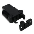 Latch, Push Nylon 2.25×1-9/16″ Black Non Magnetic