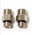 Connecting Fitting, Compres 3/8″ to -5ORB Stainless Steel 2 Pack