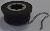 Cap, Black Plastic for Deck Fill Winch Handle Socket