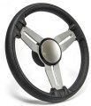 Steering Wheel, “Commander” Aluminum Spoke EVA Rim Black