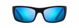 Sunglasses, Peahi Frame:Matte Black Blue Lens