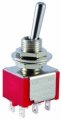 Toggle Switch, DPDT On-Off-On MET MIN SOL D6