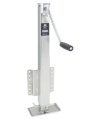 Trailer Jack, Sidewind Sq.Side Bolt-On Drop Leg 2500Lb Zinc Plated