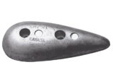 Anode, TearDrop Zinc Length:3-1/2″