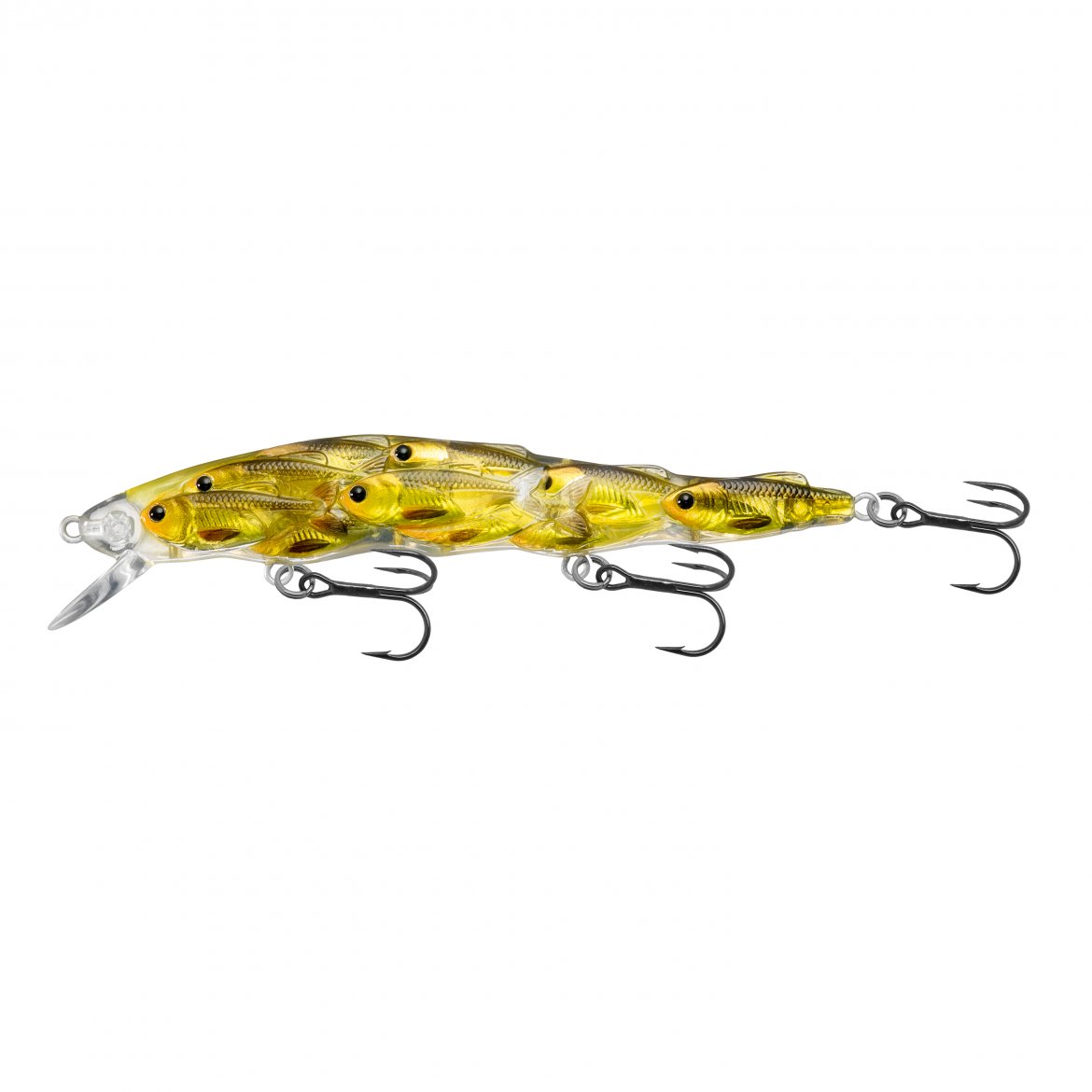 Lure, Baitball 41/4" 1/2oz 6 Hook Gold Black Budget Marine