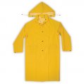 Rain Coat, PVC Trench Small Knee Length Yellow