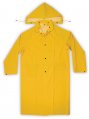 Rain Coat, PVC Trench Medium Yellow