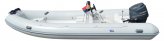 Dinghy, 5.8m 19′ Fiberglass Hull Hypalon Light Grey Double Floor with Console & Seat