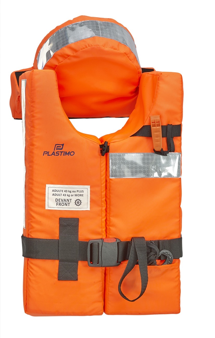 Life Vest, Adult >43kg 150N Orange SOLAS Approved with out LT - Budget ...