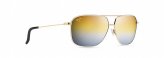 Sunglasses, Kami Frame Gold with White Lens:Gold toSilver