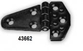 Hinge, Polamide Offset 100x40x4.5mm Black