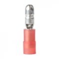 Crimp Snap Plug, Male Red 22-18ga Nylon Insulated 4 Pack