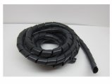 Spiral Wrap, Ø:1/2″ Length:10′ Black Plastic Cable Cover