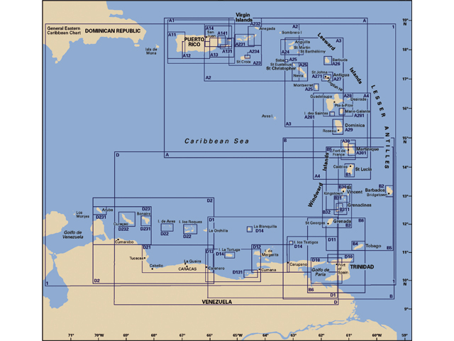Caribbean Sea Nautical Charts