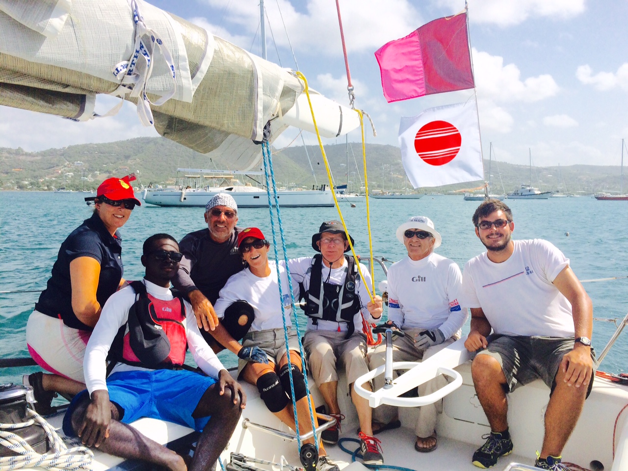 Our own Robbie Ferron in Antigua Sailing Week 2