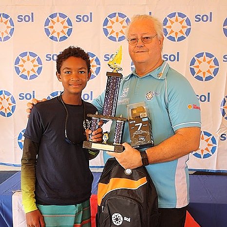 13 annual Sol St. Maarten Optimist Championship 2018 won by Antiguan sailor Theodore Spencer 1