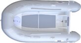 Dinghy, 2.7m 8’8″ Aluminum Hull Hypalon Light Grey with Bow Locker