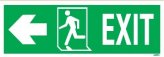 Sign, Exit/Right 15 x 40 Self Adhesive Vinyl