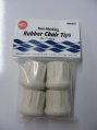 Chair Tip, 1″ White Rubber for Single-Tube 4 Pack