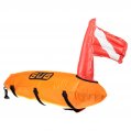 Diving Marker Buoy, Torpedo with 20m Rope Red Orange