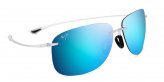 Sunglasses, Hikina Frame:Crystal Matte Lens:Blue