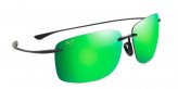 Sunglasses, Hema Frame:Matte Grey Lens:MAUIGreen