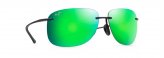 Sunglasses, Hikina Fr:Matte Black Lens Green