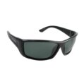 Sunglasses, Rum Runner Black Frame Blue Lens