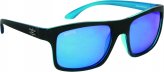 Sunglasses, Rip Tide Black Fr Blue Mirror Lens