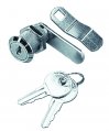 Cam Lock, Stainless Steel with Pair-Keys