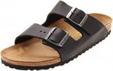 Sandals, Regular Arizona Soft Footbed Oiled Leather Black