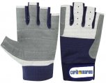 Gloves, Leather 5 Fingercut Carib Marine Logo