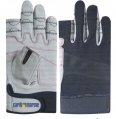 Gloves, Leather Padded Grip 2 Fingercut Carib Marine Logo