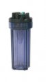 Filter Housing, 10″ 3/4″ Port with Pressure Relief Clear