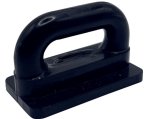Slide, Male Flat for Metal Width 24mm Waist:11mm Black Plastic