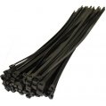 Cable Ties, 6″ UV Rated Black Nylon 25Pk