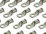 Lug, 1ga Screw-Hole:3/8″ Heavy Duty Tinned Copper 25 Pack