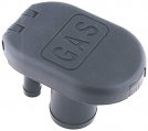 Deck Fill/Tank Vent, Fuel 1-1/2″ Black Plastic Flip-Cap