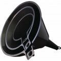Funnel Set, Plastic Black with Stabilizing Handle 3 Piece