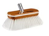 Wash Brush, Hard Synthetic Wood Block with Bumper White