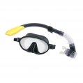 Mask/Snorkel Set, Small Medium 2Window Clear Black