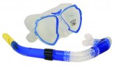 Mask/Snorkel Set, Medium Large 2Window Blue