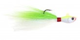 Jig, Bucktail Nickel Hook 2oz Chartreuse White